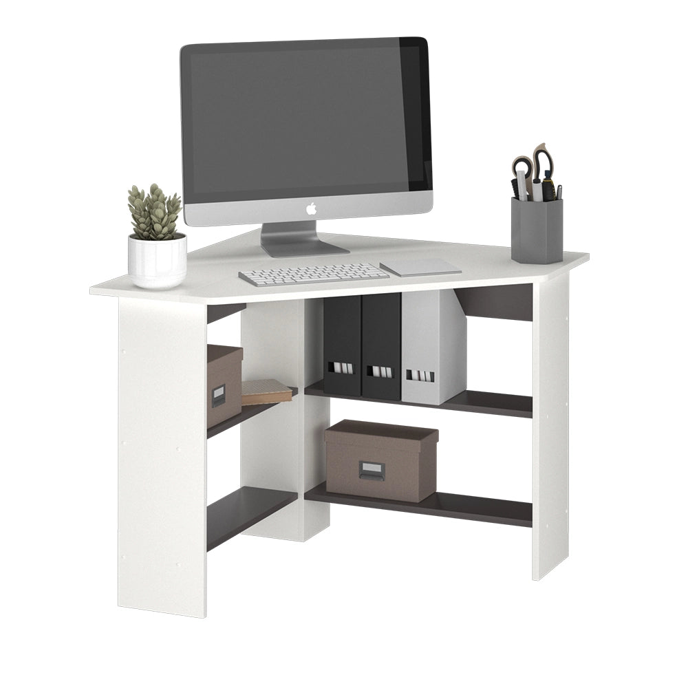 Vicco Scrivania angolare Bianco 90 x 90 cm