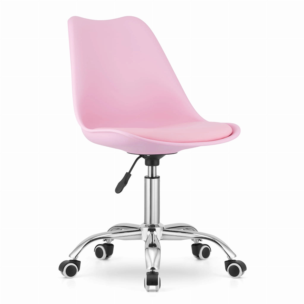 Valora VIRO SEDIA GIREVOLE Rosa Design Ergonomico Regolabile