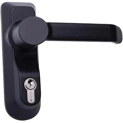 MANIGLIA ANTIPANICO ESTERNA 07078.68 CISA - + CILINDRO VERN NERA