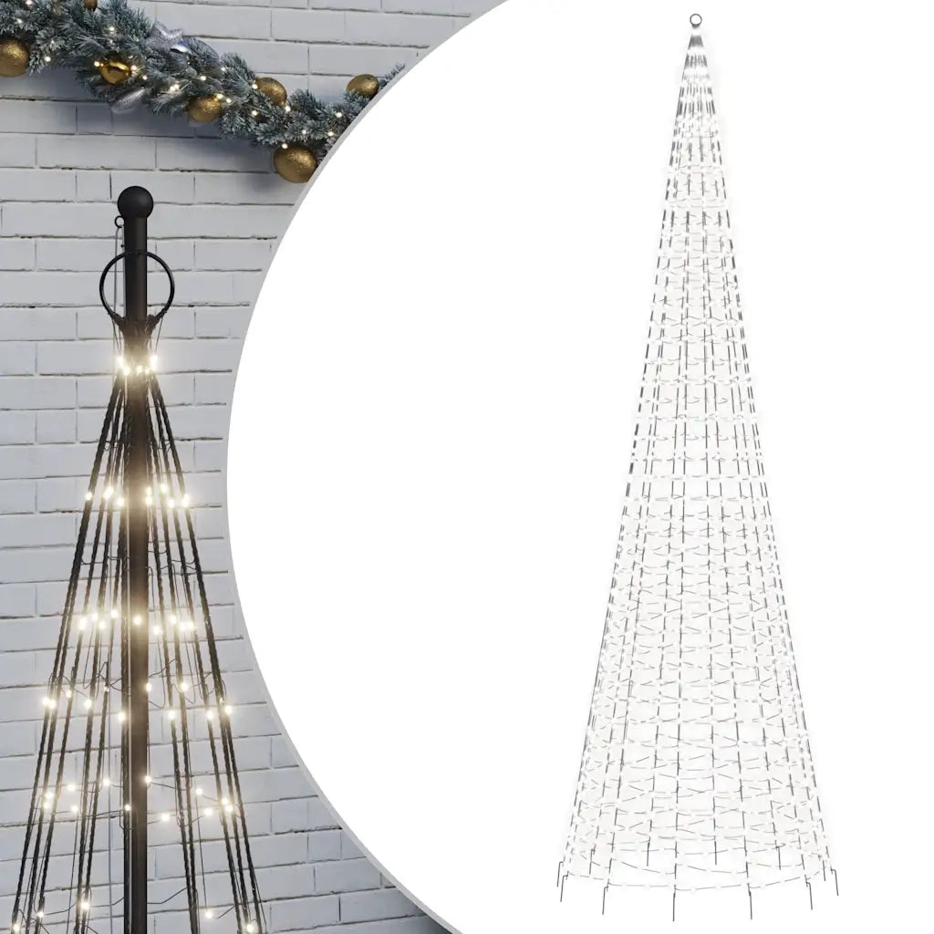 Albero di Natale a LED 1534 LED Bianco Freddo 500 cm 358117