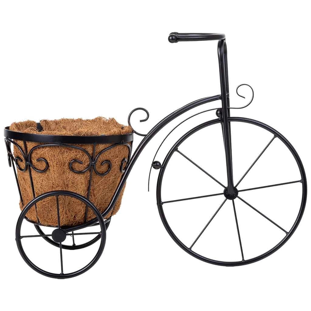 Portavaso per bicicletta nero, 46x20x35h cm