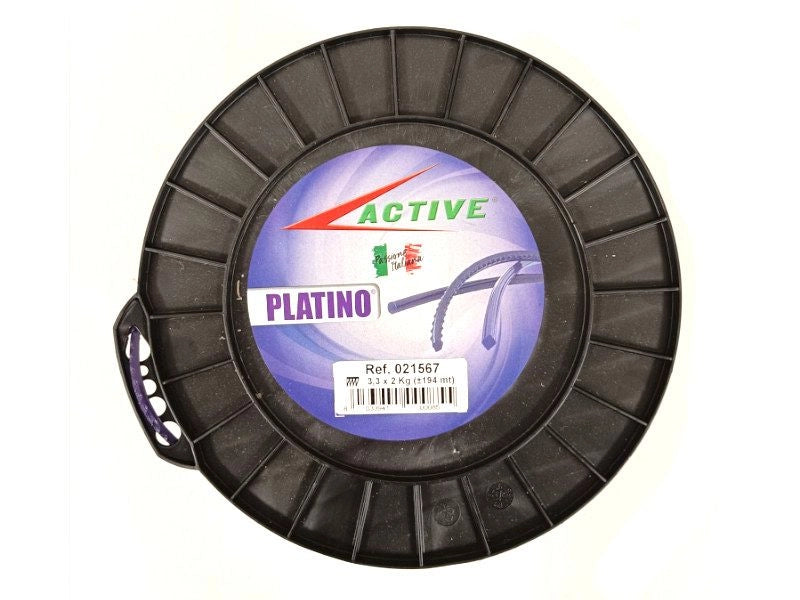 Filo decespugliatore bobina 194mt Active 3,3x2Kg platino seghettato
