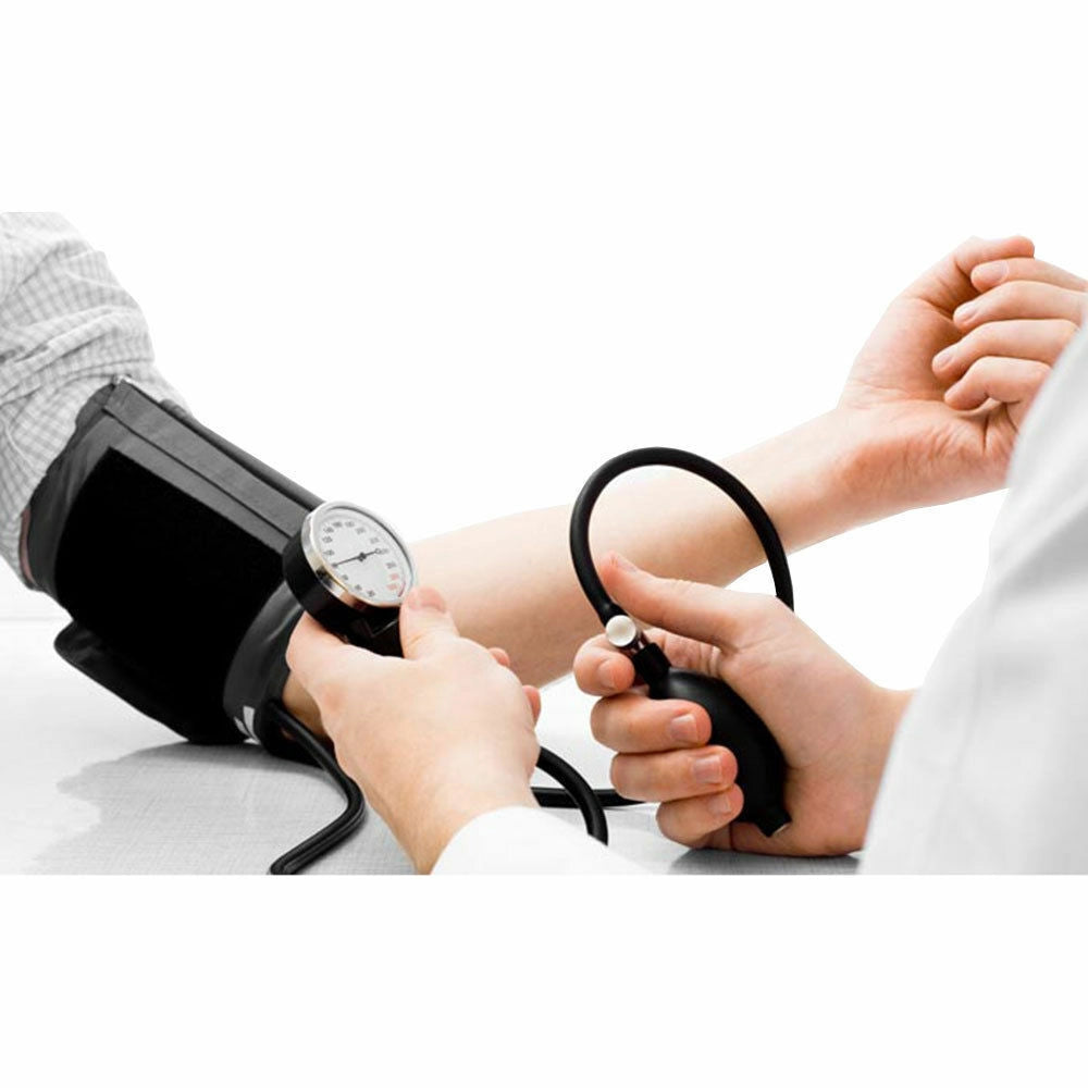 SFIGMOMANOMETRO MISURATORE PRESSIONE ANEROIDE CON STETOSCOPIO POMPA PRESSIONE