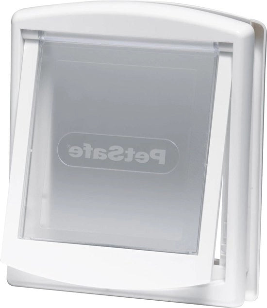 Porta gatti in plastica resistente, facile da installare - 457 x 385 cm - 760 bianco/chiaro