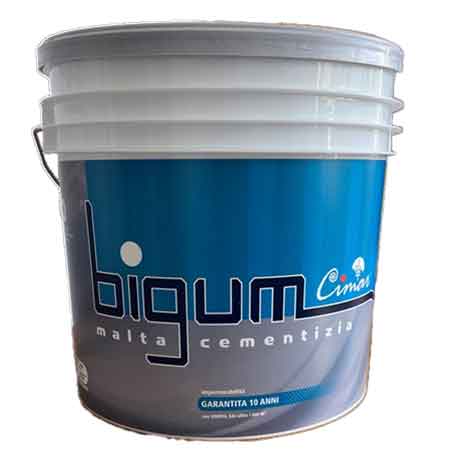 MALTA CEMENTIZIA IMPERMEABILIZZANTE 'BIGUM' 15 kg - 15 kg- CIMAR