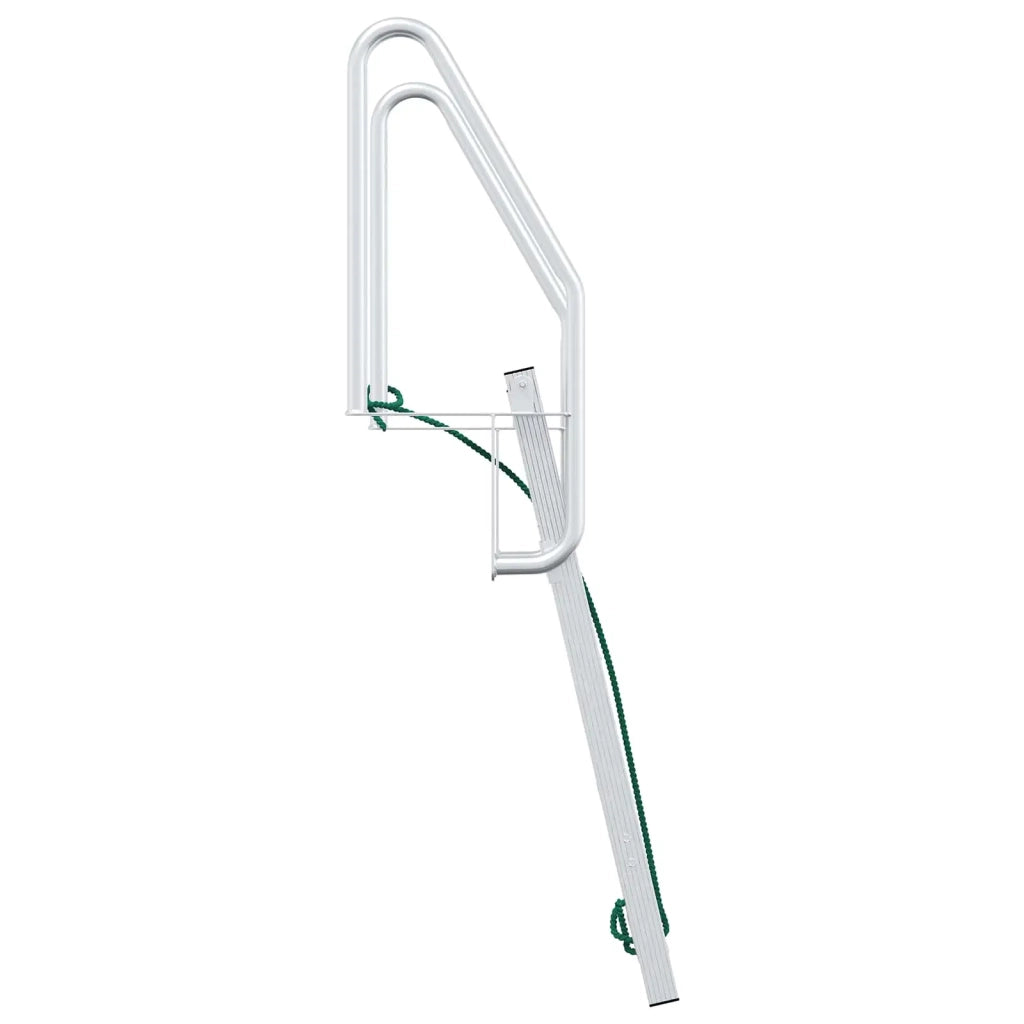 Scala da Dock a 4 Gradini Argento 58 x 77 x 166 cm Alluminio