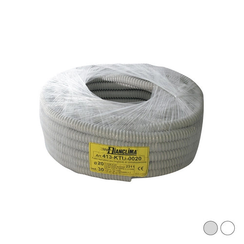 TUBO SPIRALATO PER IMPIANTI DI CLIMATIZZAZIONE- Bianco - Diam. 18- DC- metri 30