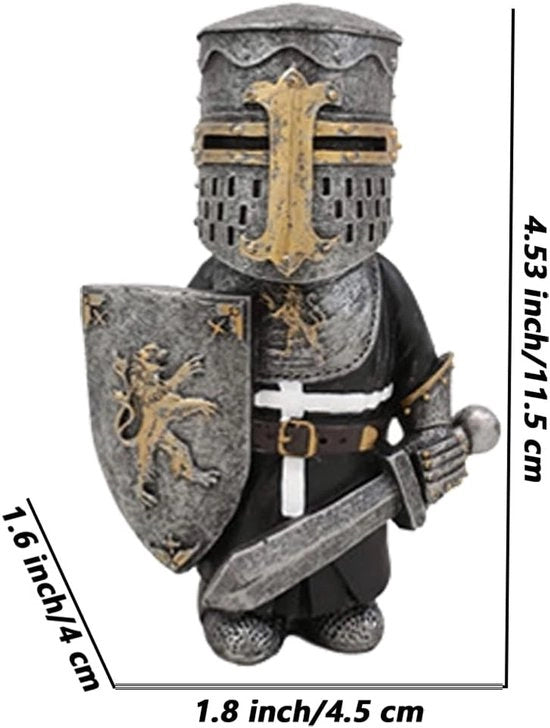 Statua di Guardia Medievale per Giardino in Resina Artificiale Decorazione di Cielo di Prato