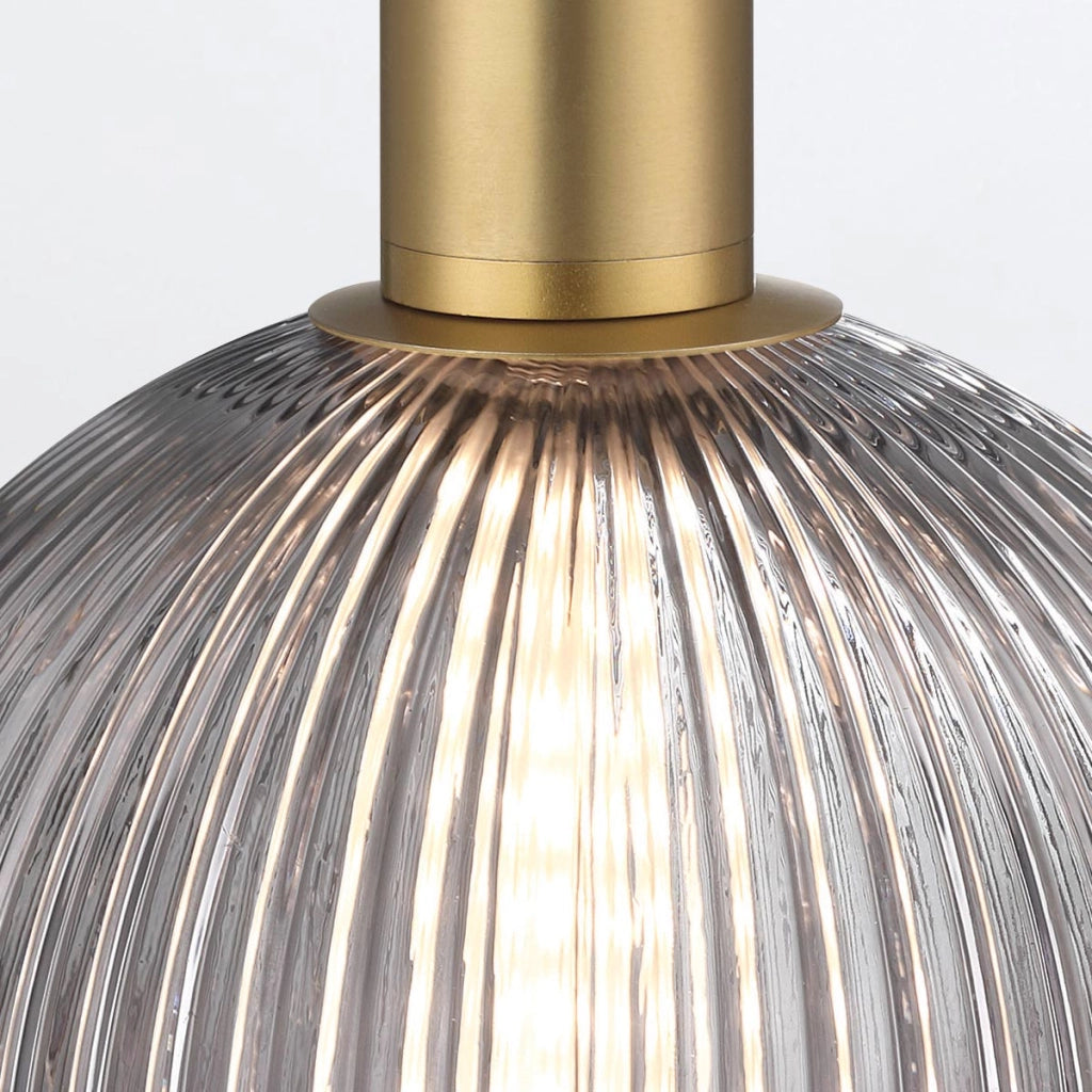 Lampada a sospensione Palmas oro fumé Ø15 LED 12W Quintiesse