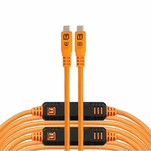 Tether Tools TetherPro USB-C Optima 10G diritta arancio 9,4m