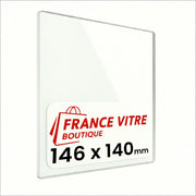 ESSE - modello : courtier-lo - 146 x 140 x 4 mm - Vetro per stufa a legna - vetro camino di ricambio - vetro per caminetto resistente al fuoco - France Vitre