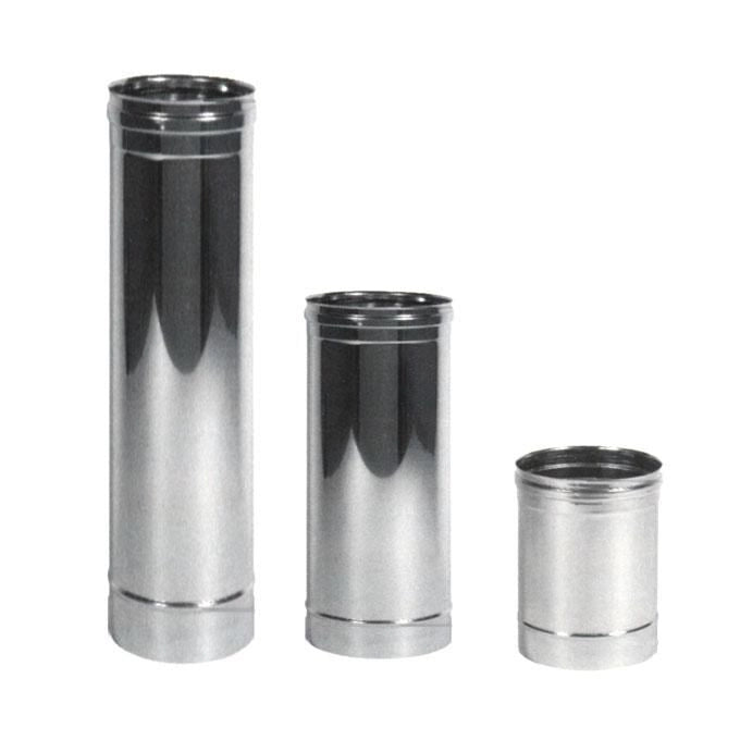 Maral TUBOINOX16X100 Maral Tubo Inox 16 cm Diametro Interno 100 cm Lunghezza Acciaio Inox Aisi 316L Finitura Lucida Monoparete Certificato V2 colore Acciaio