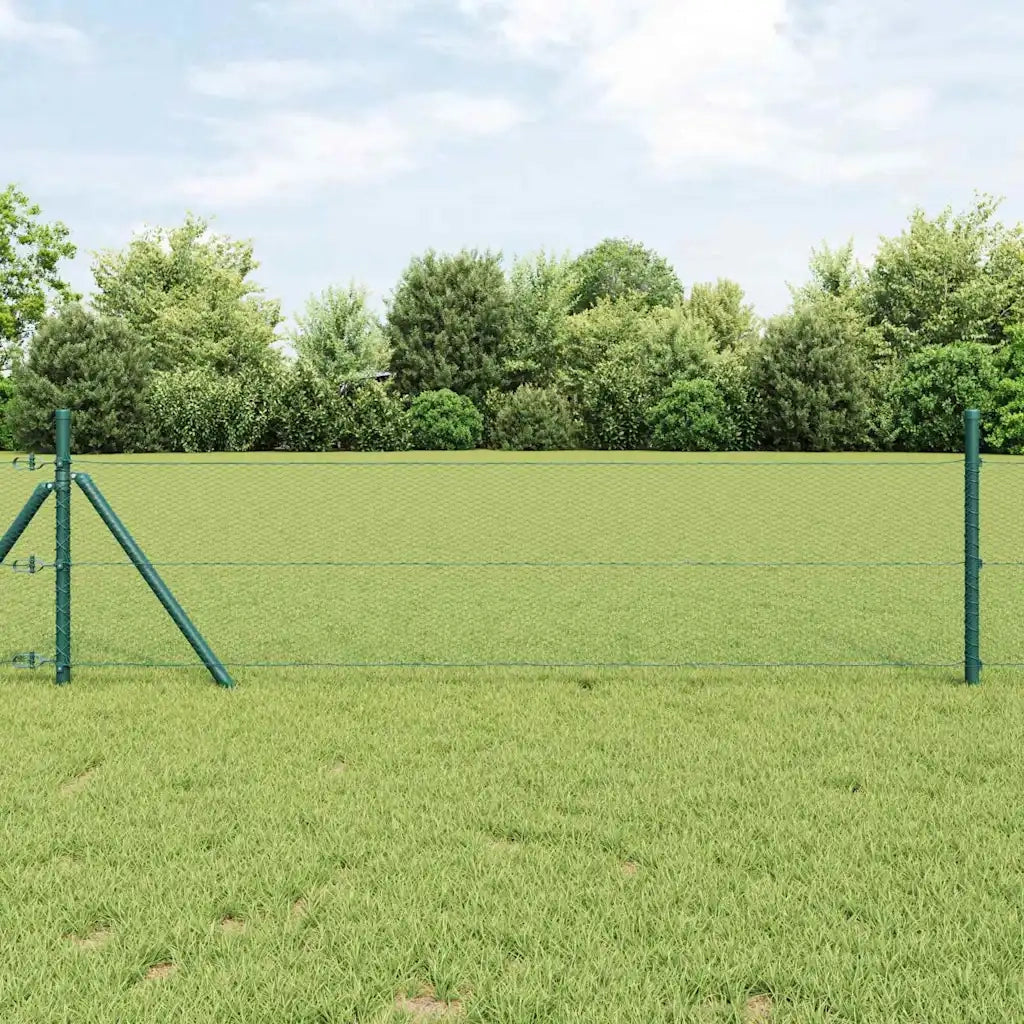 Recinzione da Giardino | Recinzione Esagonale Verde 0,5 x 100 m PVC