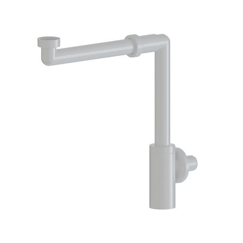 SIFONE SALVASPAZIO PER LAVABO IN ABS MINIMALISTA- 11/4 Bianco Lucido- GOPLA- pezzi 1