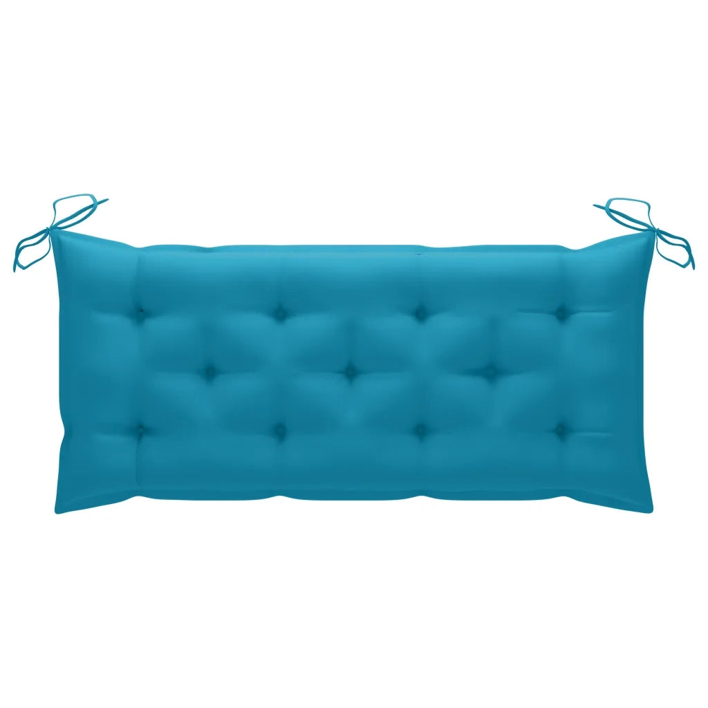 Panca da Giardino Pieghevole con Cuscino 118 cm in Bambù 3063868