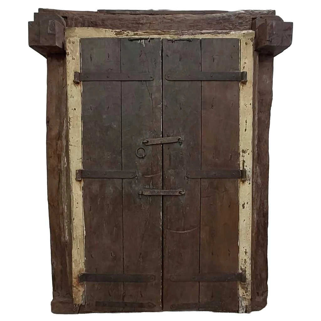 Porta in legno fatta a mano 159x27x202h cm