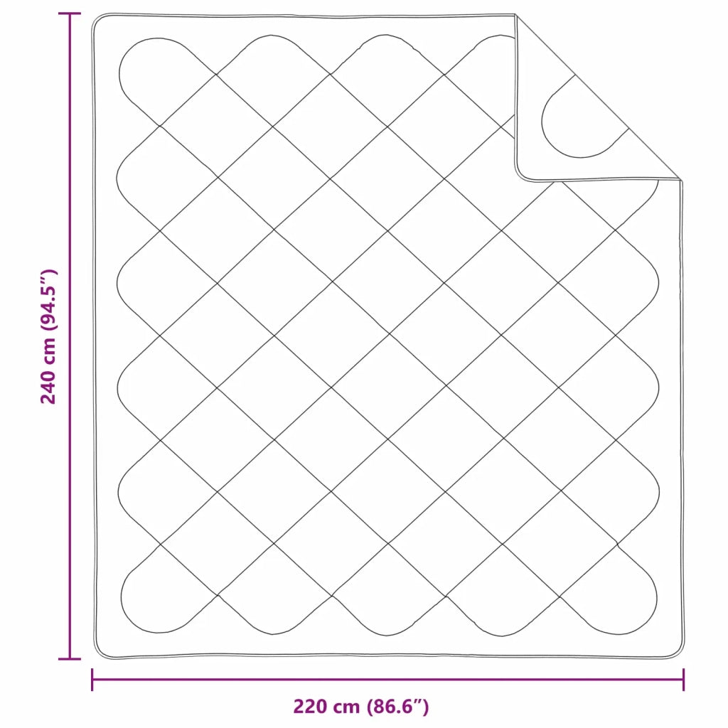 Duvet Estivo con cuscino 3 pcs Bianco Microfibra 3377309