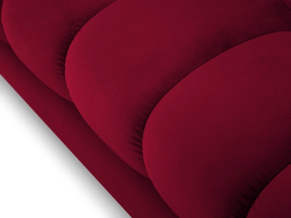 Cosmopolitan Design - Divano "Bali" 3 posti in velluto rosso 