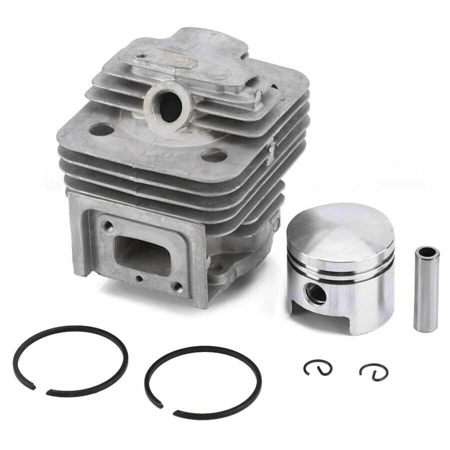 Cilindro e pistone decespugliatore trivella 52 cc con fasce e spinotto 44 mm N18