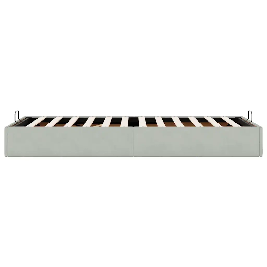 Struttura Letto Pouf Senza Materasso 100x200 cm Velluto 3310943