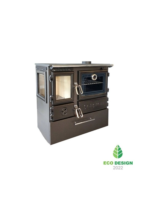 Stufa a legna indipendente con forno - 214  3D Box