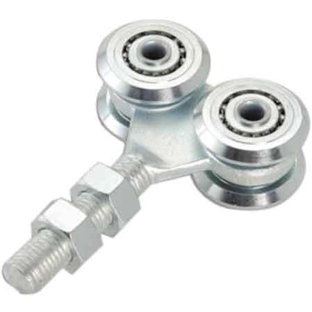 CARRELLO PER PORTONI SCORREVOLI A 4 CUSCINETTI Ø 54 mm - M20