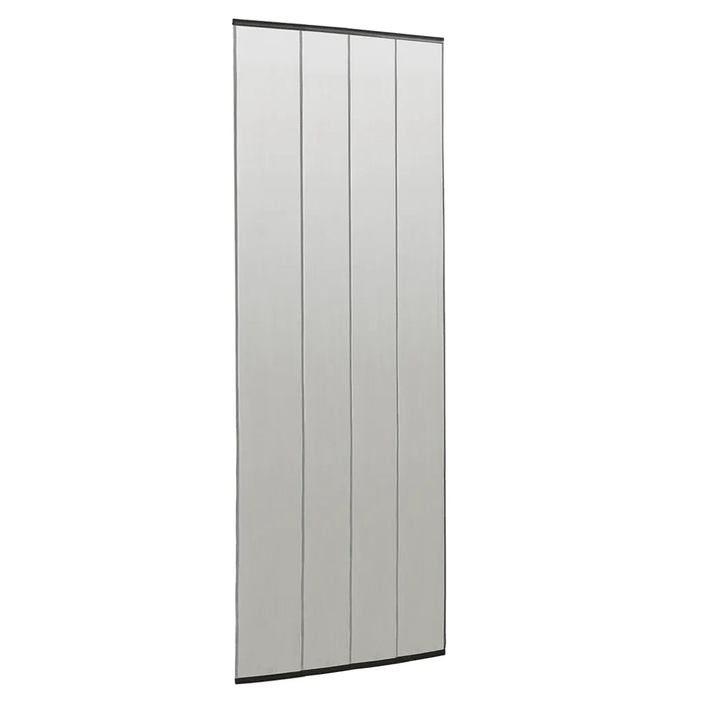 Zanzariera Porta con Tenda in Rete Nera 100x220 cm Poliestere 148710
