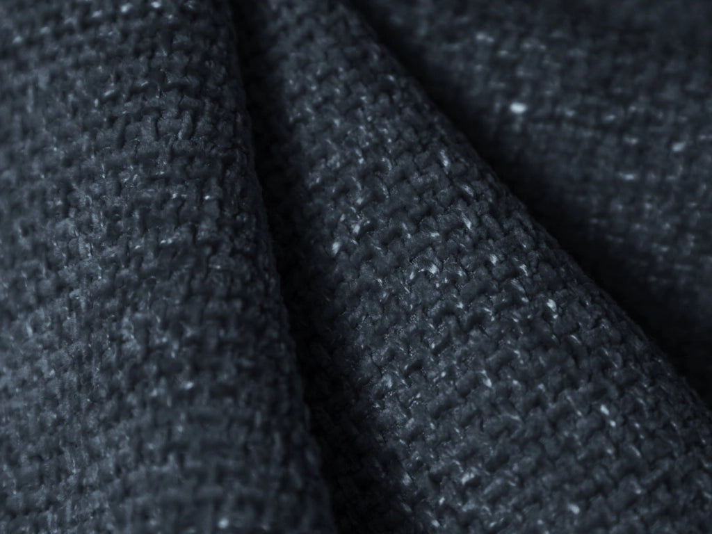 Cosmopolitan Design - Pouf "Nolio" in ciniglia blu reale 