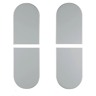 Copertura per cerniere invisibili Eclipse 3.2 AGB in ABS cromo opaco 35x23 mm confezione 4 pezzi