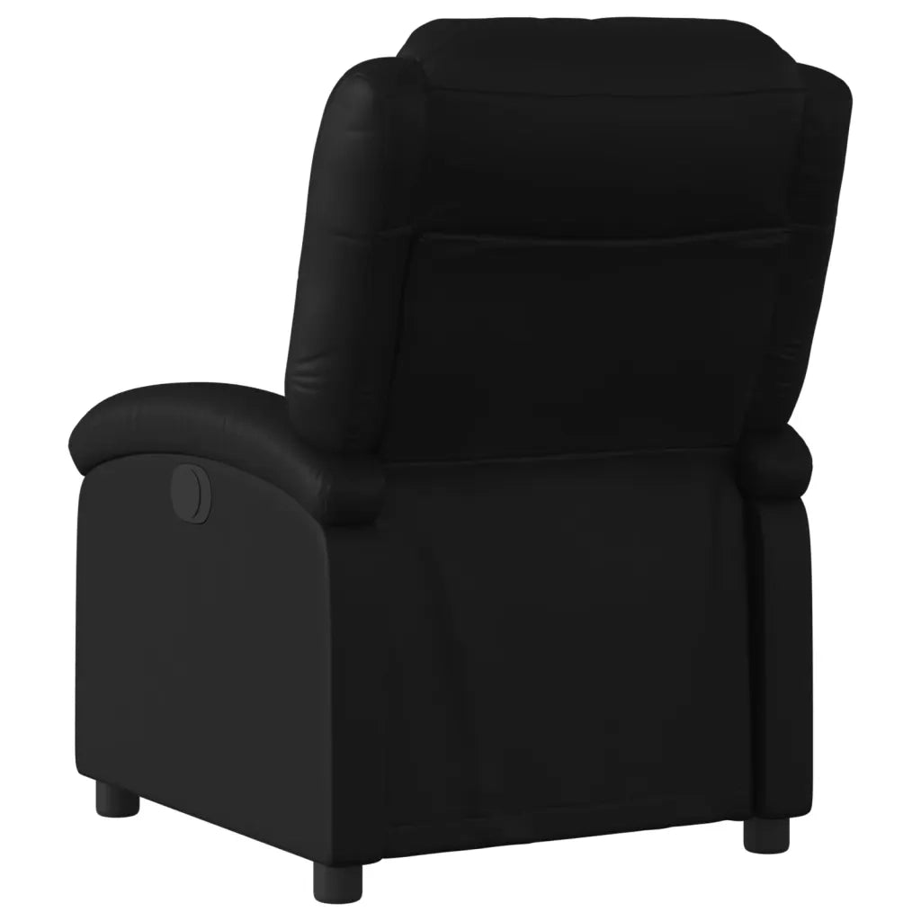 Poltrona reclinabile in Similpelle Nera 3205896