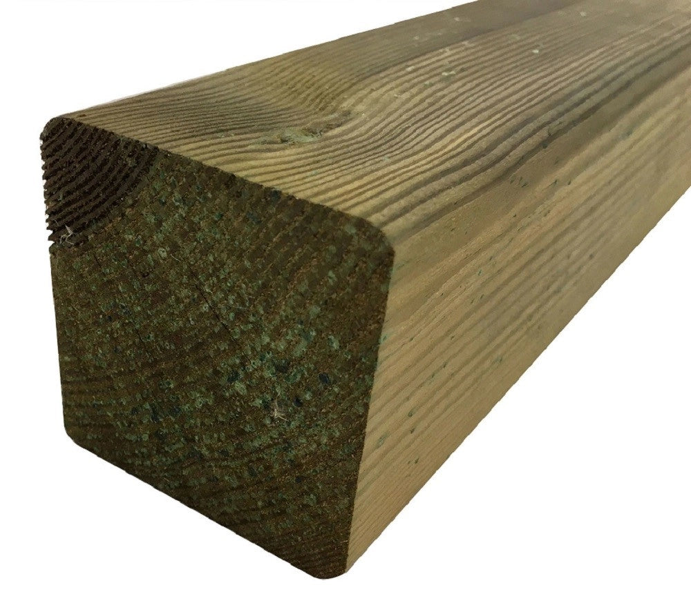 10 PZ. PALO PALI QUADRO IN LEGNO DI PINO IMPREGNATO CM.9X9X300