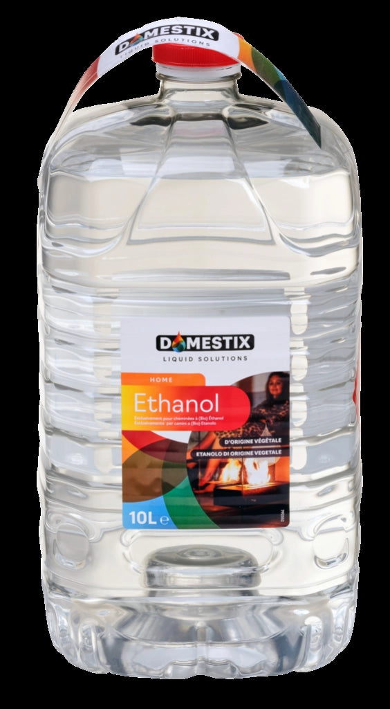 Combustibile liquido bioetanolo di origine vegetale 10 litri per camini e stufe ethanol Qlima
