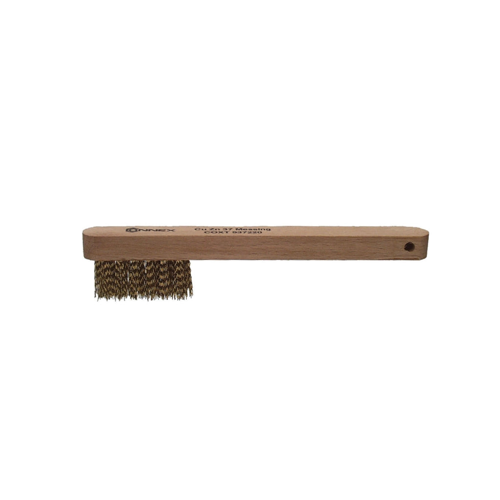 Spazzola Metallica per Candele Auto 3 ranghi con Fili in Ottone 150x15mm Masidef