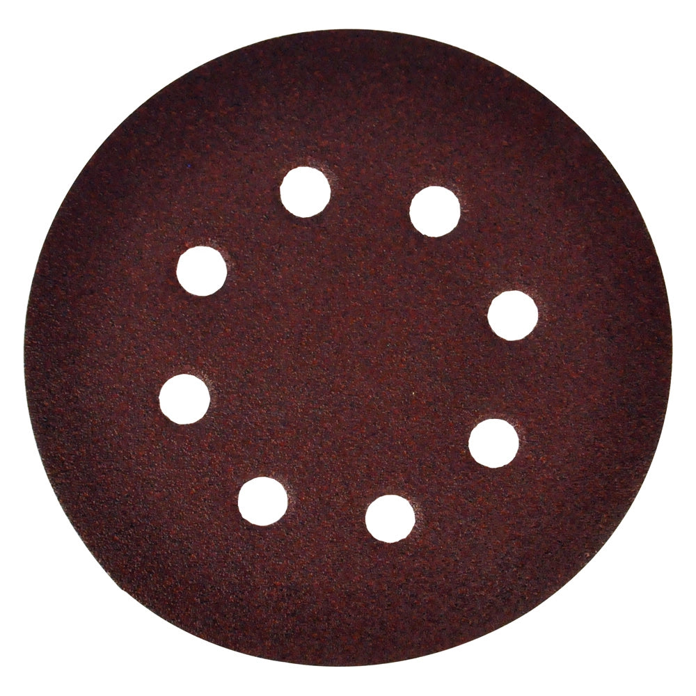 50pz disco in carta velcrato 'p64e' 8 fori ã¸ mm 125 x 0 - grana 40 cod:ferx.5041330nlm