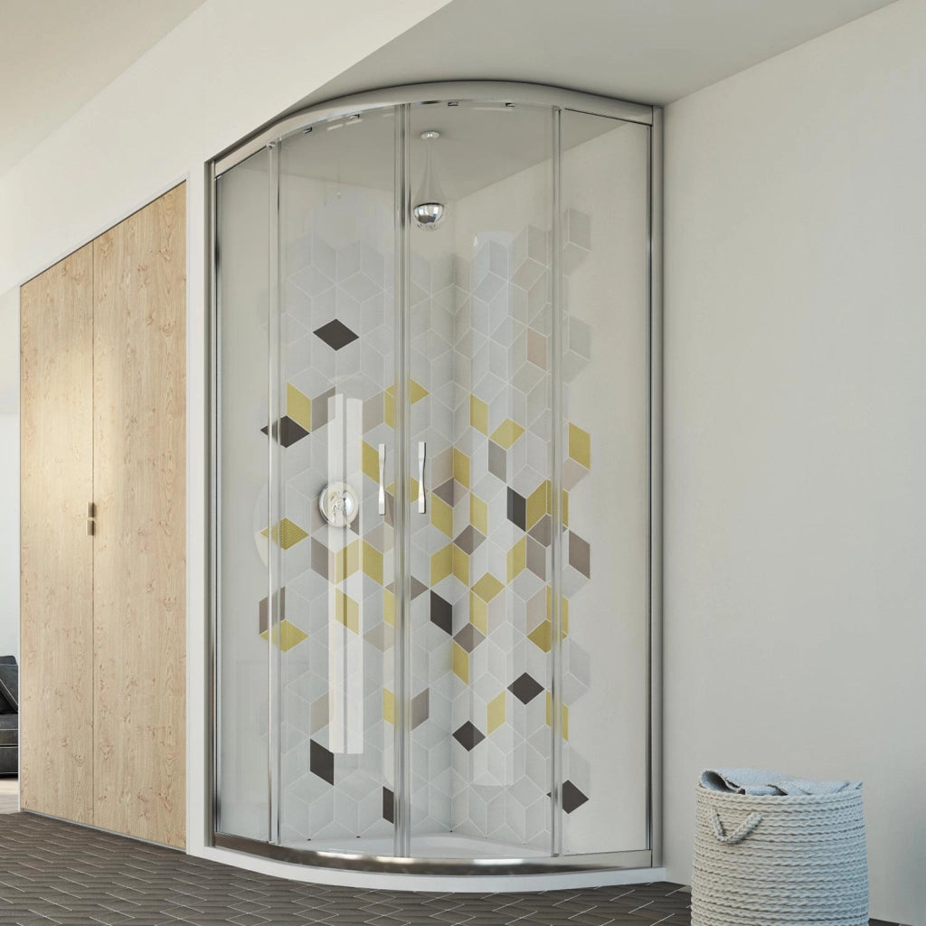 Box doccia semicircolare 90x90 CM H198 trasparente mod. Evolution