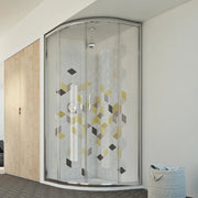 Box doccia semicircolare 90x90 CM H198 trasparente mod. Evolution