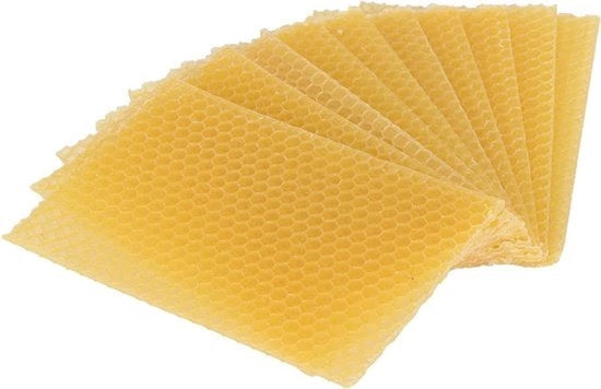 Foglia di cera - Raspatore per cera - Adatto per l'allevamento delle api - Mobili per cera vetrino lucidare creare candele 5.1x3.5 pollici