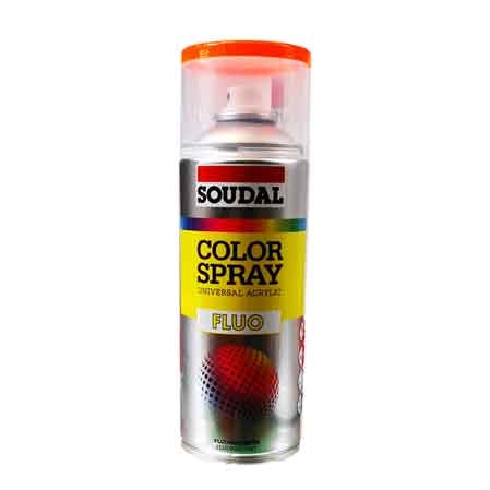 BOMBOLETTA SPRAY FLUORESCENTE SOUDAL 400 ml - Rosso - 6 pezzi- SOUDAL