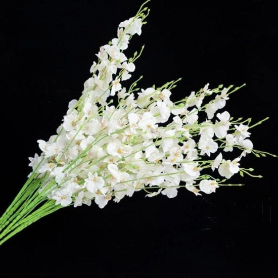 Orchidee artificiali in set da 8 pezzi per decorazione di matrimonio e feste