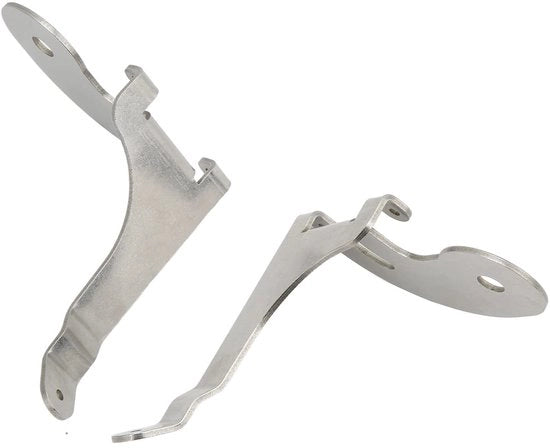 Supporto lampada a nebbia - Set di 2 - In acciaio inossidabile - Adatto per Mini R50 R52 R53 - Finitura cromata