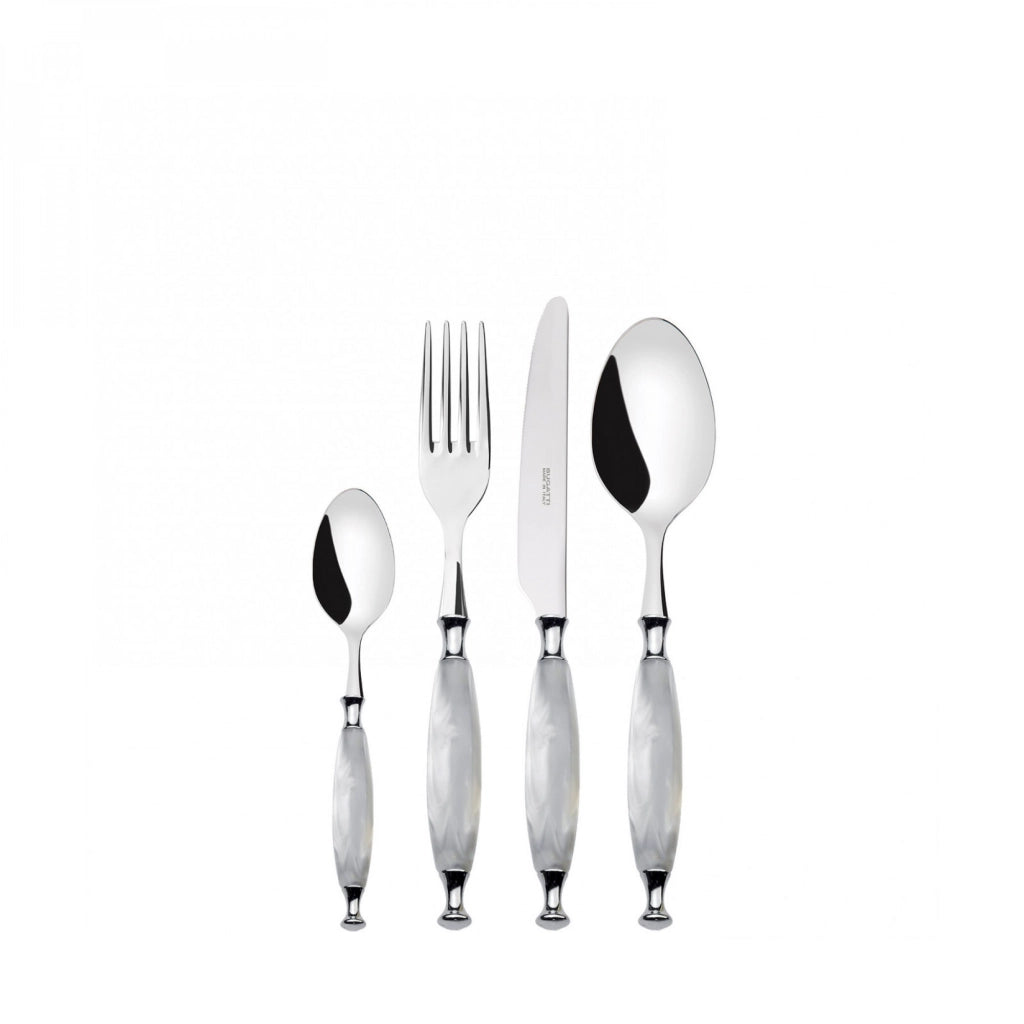 COUNTRY Ghiera Cromata, Posate Set 24 Pz, Scatola Wengè, Casa