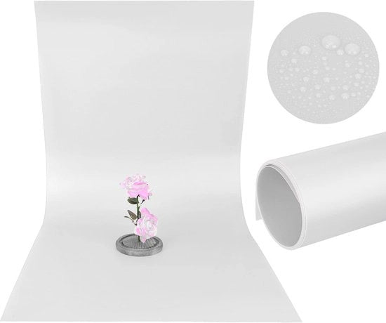 Tela di sfondo 120 x 60 cm - PVC - Impermeabile - Resiste alle abrasioni - Stoffa impermeabile - Adatto alla fotografia - Pannello di sfondo