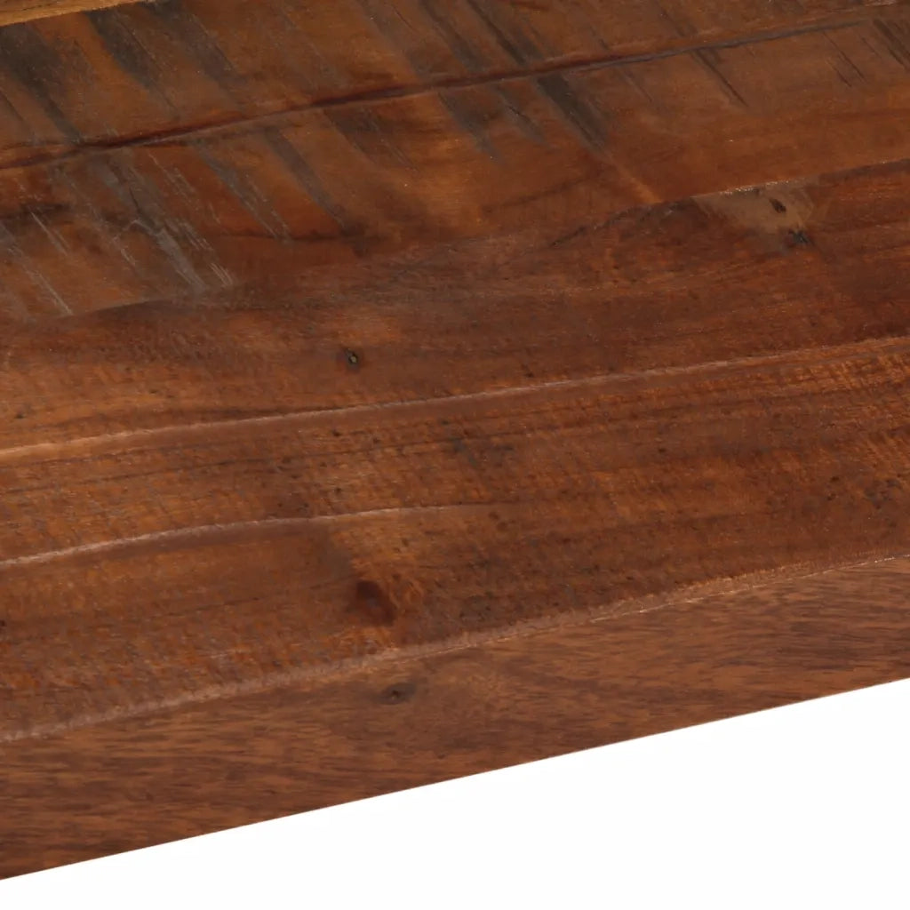Piano Tavolo 120x70x2,5 cm Rettangolare in Massello di Recupero 371208