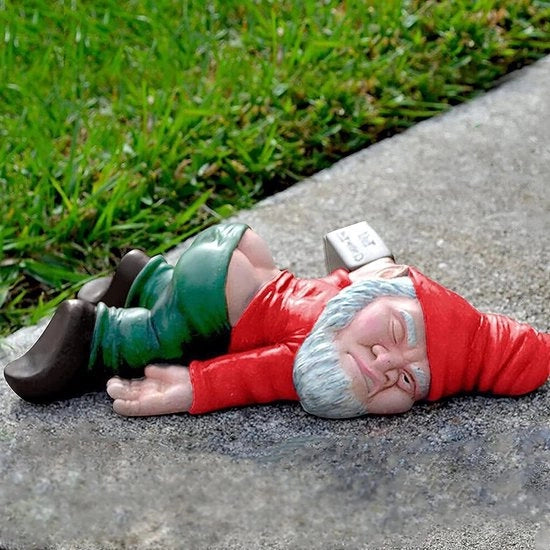 Statua di Gnomone in Resina per Giardino Esterno Divertente Decorazione di Patio e Balcone Regalo per Giardino Interno