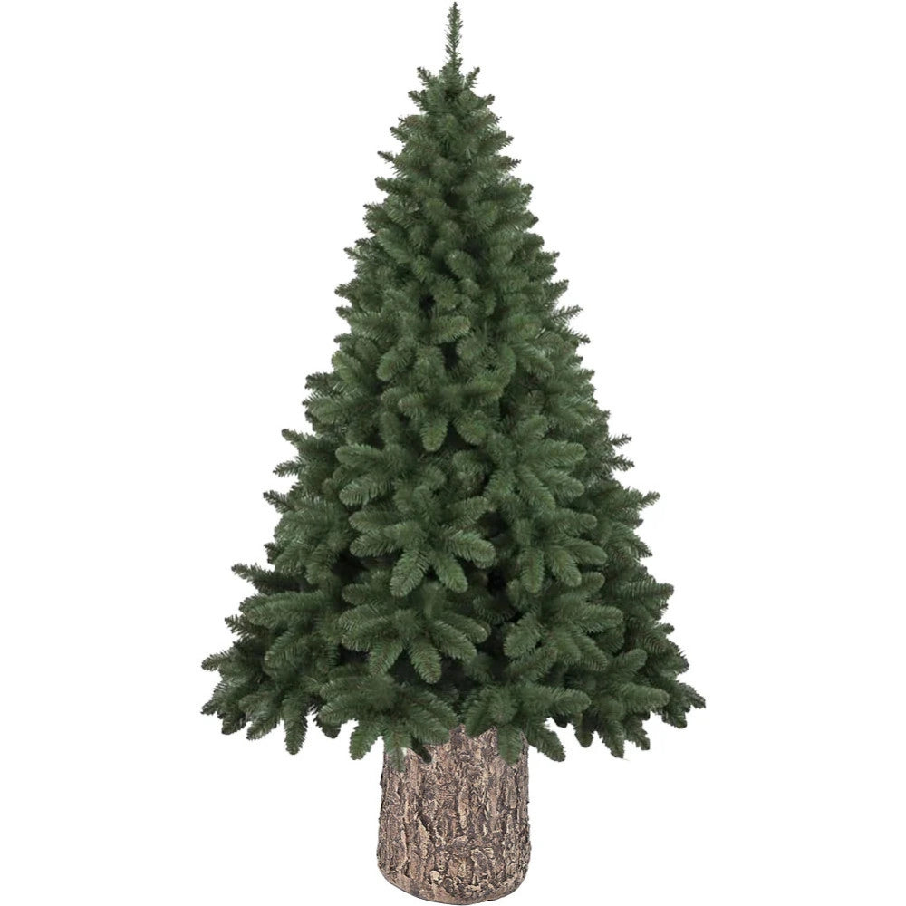 Trade Shop - Base Supporto Albero Di Natale Tronco Natalizio Attacco Universale Altezza 33 Cm -