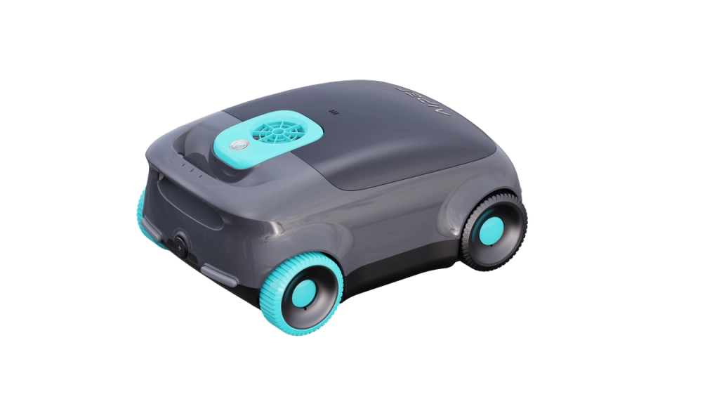 AIPER Scuba E1 Robot Piscina Senza Fili Ultra-Fine Doppia Filtrazione. 100-130 Minuti Autonomia. Sistema Tri-Motore Aspirapolvere Piscina. 2-3 Ore di Ricarica Ideale per Piscine Fuori Terra 100mq