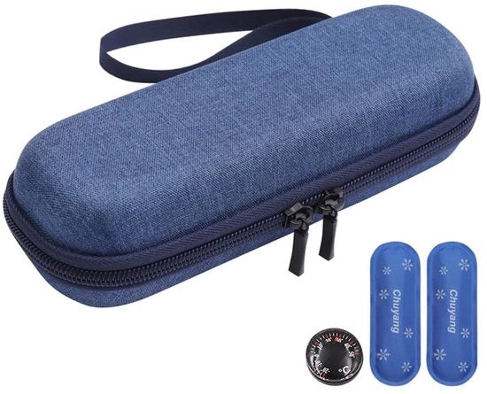 Penne per insulina raffreddanti - Contenitore portatile - Etui per insulina portatile - Impermeabile - Materiale EVA - 20 x 7 x 5 cm - Penne per insulina rinfrescanti