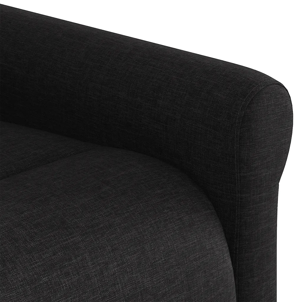 Poltrona Reclinabile in Tessuto Nero 4015638
