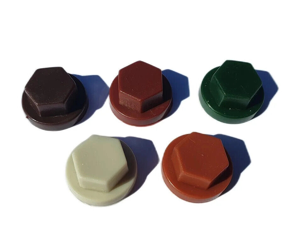CAPPUCCIO PER VITI ESAGONALI 10 mm - Bianco grigiastro - 100 pezzi