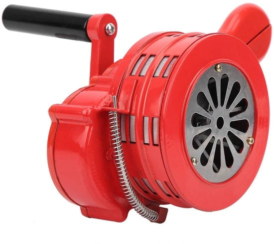 Sirena Portatile a Batteria 120dB con Funzione di Rotazione - Altoparlante di Allarme Manuale - Colore Rosso - Ideale per Esterni e Interni - Funzione di Allarme Manuale - Alta Potenza Acustica